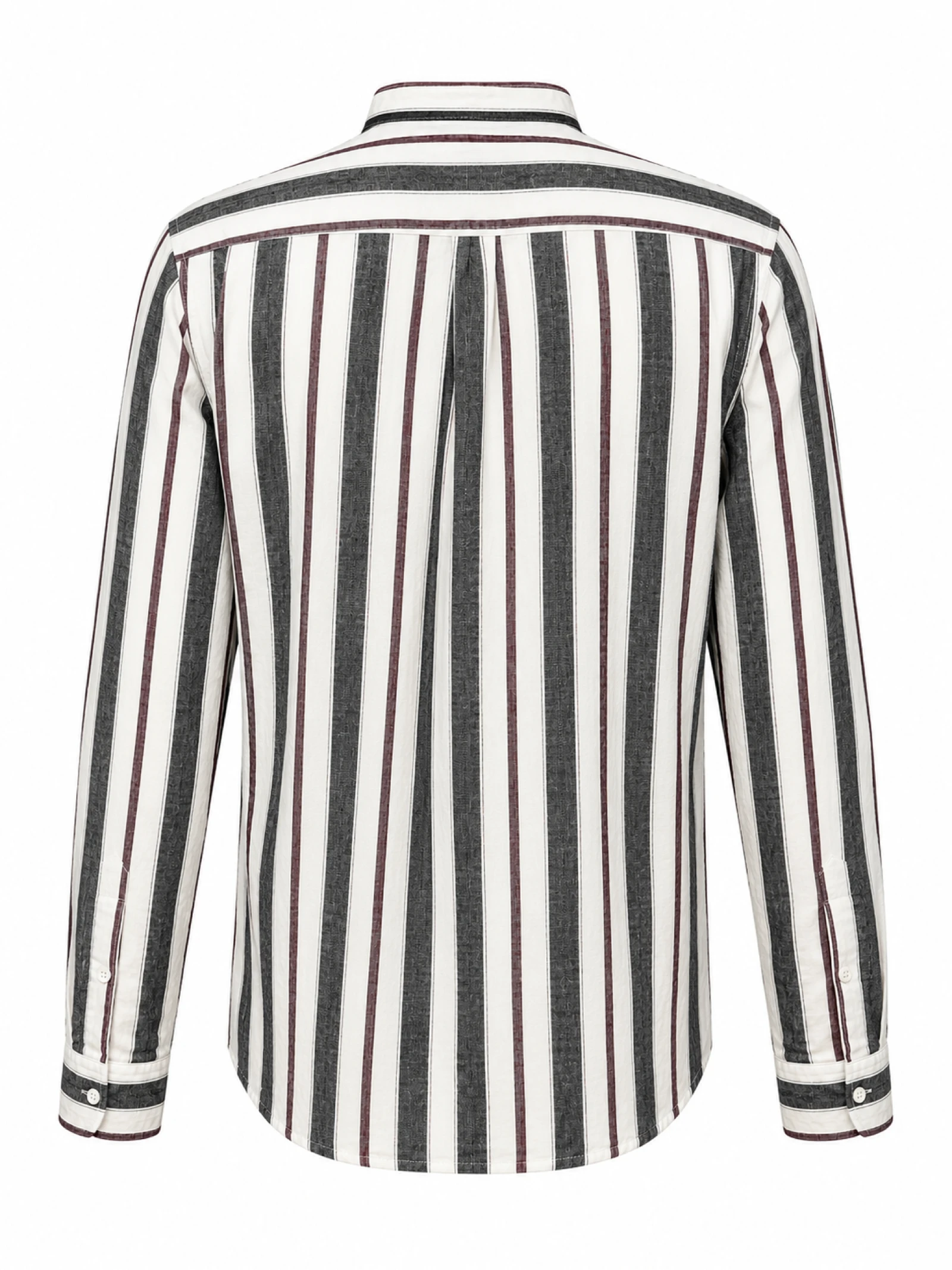 Camisa de lino a rayas para hombre – Talla M – photo 4